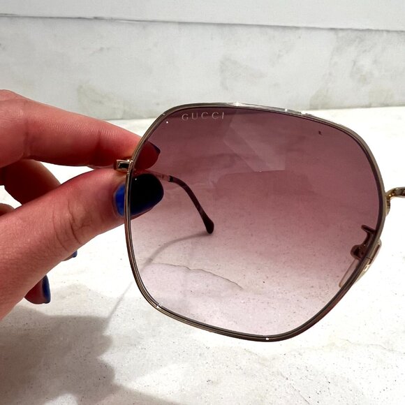 GUCCI - Square-Frame Sunglasses - Picture 6 of 10